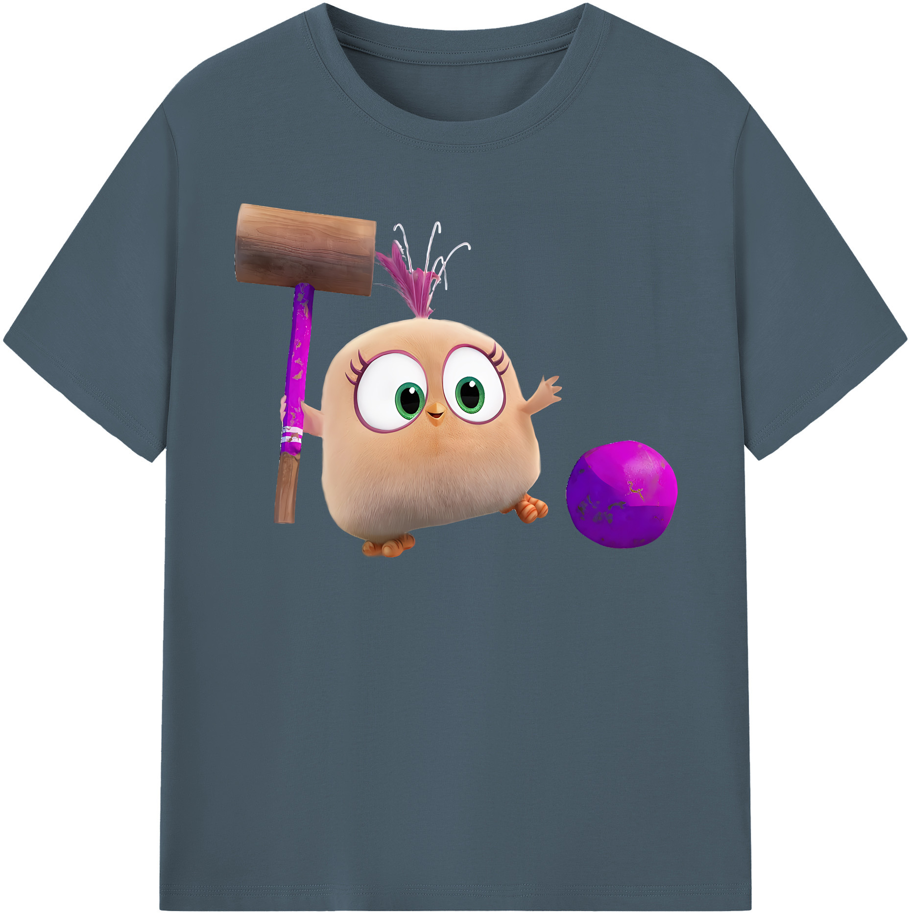 （画像用） Angry Birds アングリーバード 綿100％半袖Tシャツ（フロントプリント）